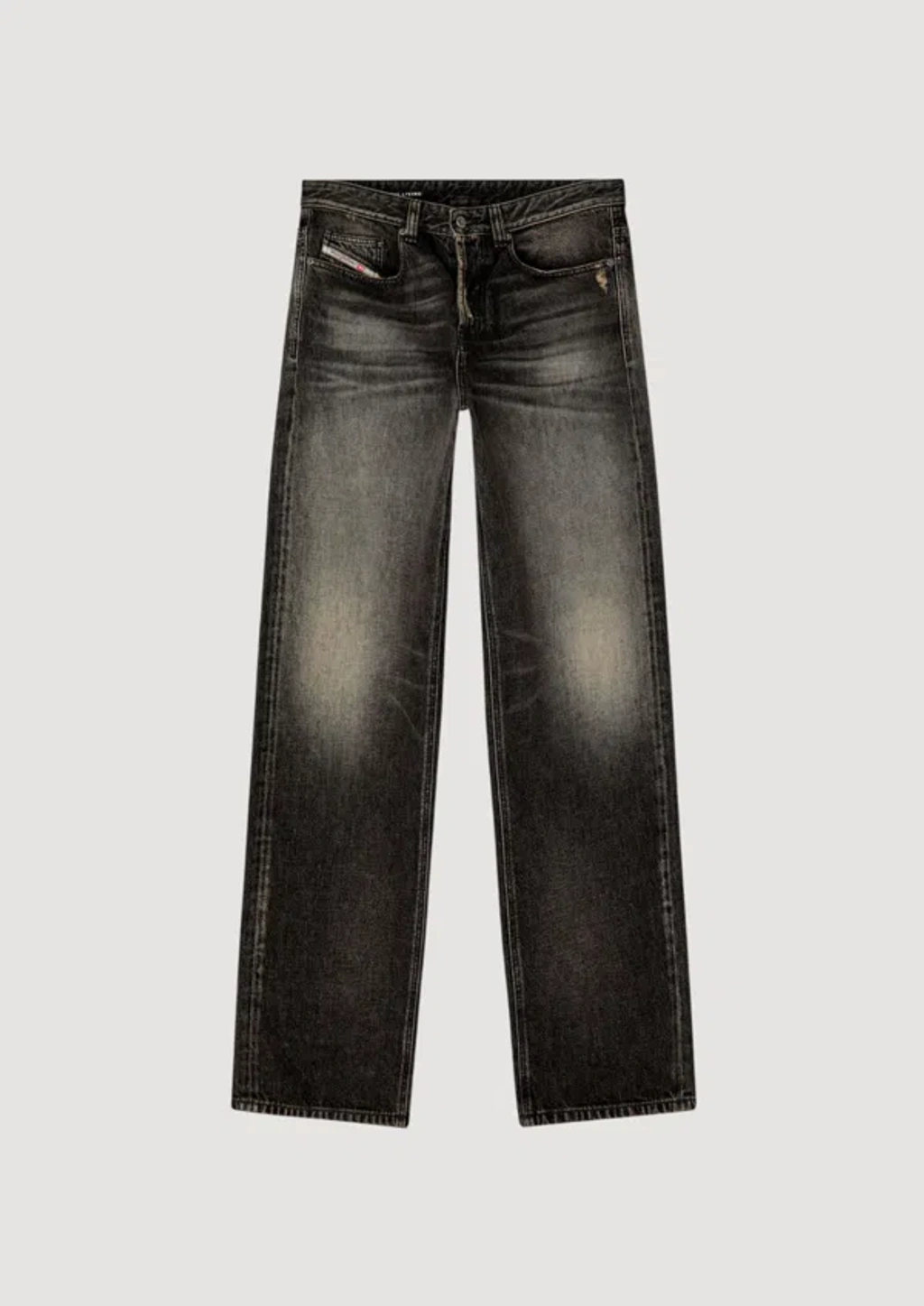 Diesel Gray Relaxed 2001 D-macro Jeans In Black | ModeSens