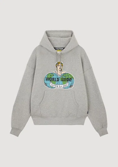 Iuter Worldwide Hoodie In Gray
