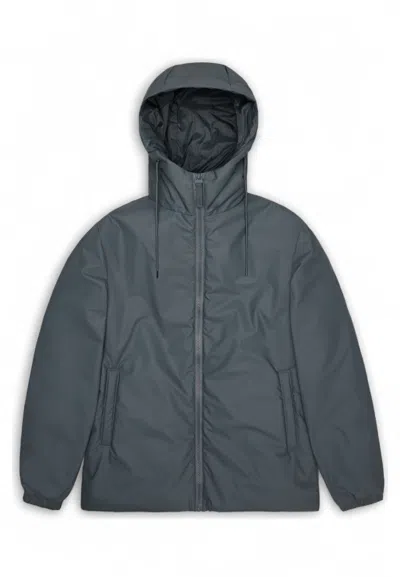 Rains Lohja Insulated Rain Jacket In Brown