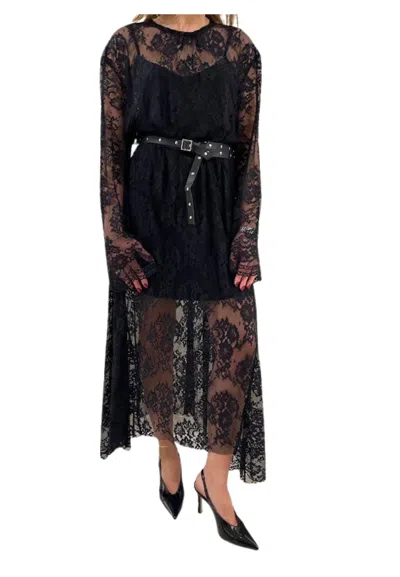 Dixie Women's Dress  With Belt In Black