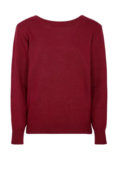 Akep Women's Sweater  Crew Neck In Red