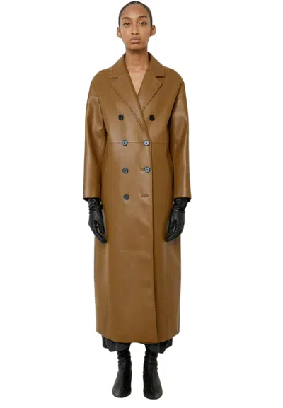 Meimeij Women's Coat  Long In Brown