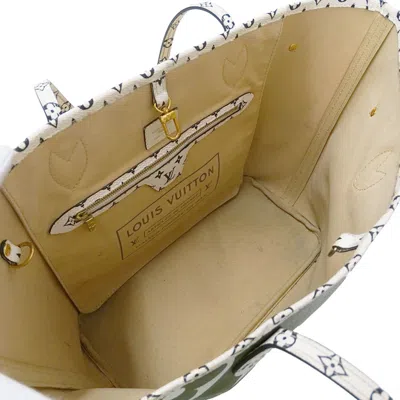 Pre-owned Louis Vuitton Beige Green Khaki Monogram Canvas Tote Bag ()