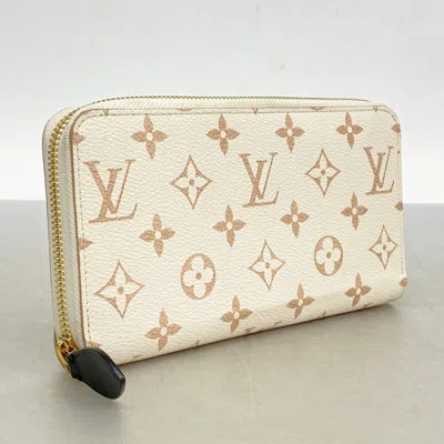 Pre-owned Louis Vuitton Beige Long Wallet (bi-fold) () In Sand