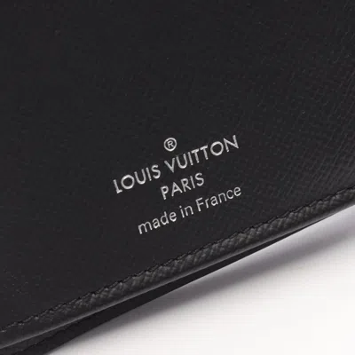Pre-owned Louis Vuitton Black Brown Long Wallet (bi-fold) () In Multi