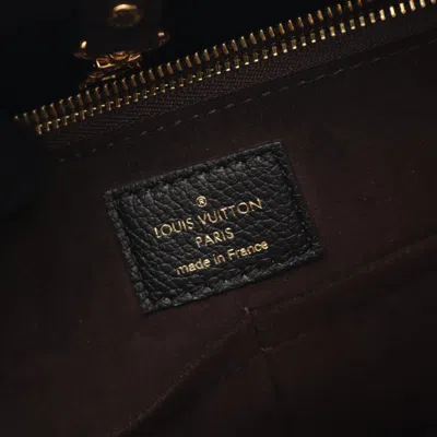 Pre-owned Louis Vuitton Black Brown Noir Coated Canvas Leather Tote Bag ()