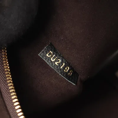 Pre-owned Louis Vuitton Black Brown Noir Coated Canvas Leather Tote Bag ()