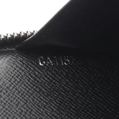 Pre-owned Louis Vuitton Black Coated Canvas Long Wallet (bi-fold) ()