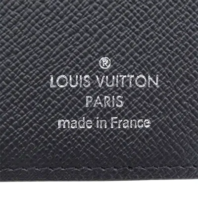 Pre-owned Louis Vuitton Black Damier Graphite Canvas Long Wallet (bi-fold) ()