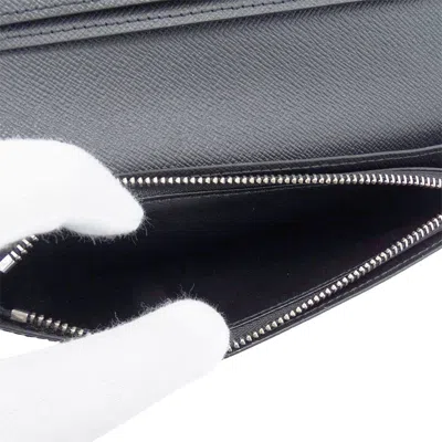 Pre-owned Louis Vuitton Black Damier Graphite Canvas Long Wallet (bi-fold) ()