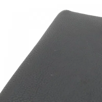 Pre-owned Louis Vuitton Black Leather Long Wallet (bi-fold) ()