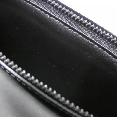 Pre-owned Louis Vuitton Black Leather Long Wallet (bi-fold) ()