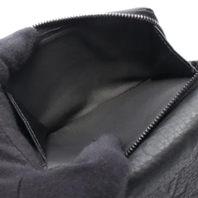 Pre-owned Louis Vuitton Black Leather Wallet (tri-fold) ()