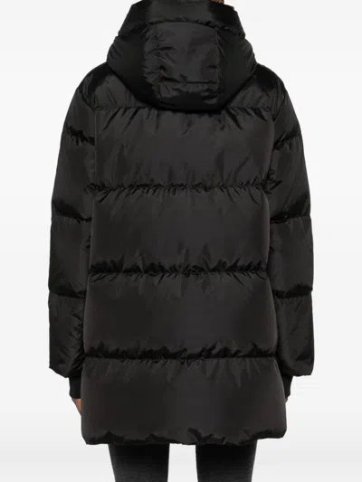 Lempelius Quilted Funnel Jacket In Black