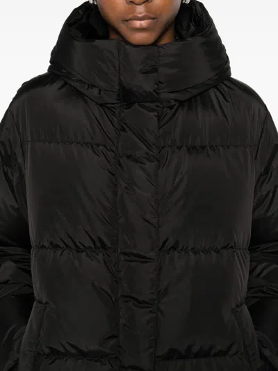 Lempelius Quilted Funnel Jacket In Black