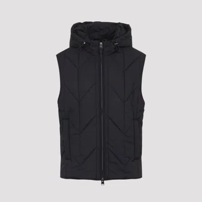 Canali Bomber Jackets Grey In Black