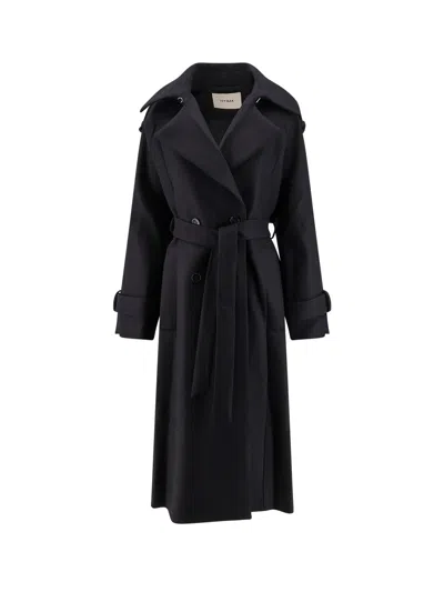Ivy & Oak Caroline Oversize Responsible Virgin Wool Blend Coat In Blue