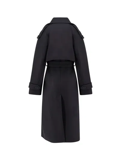 Ivy & Oak Caroline Oversize Responsible Virgin Wool Blend Coat In Blue