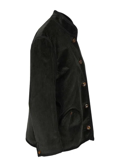 Blazé Milano Classic Touch Curly Jacket Jackets Green In Black