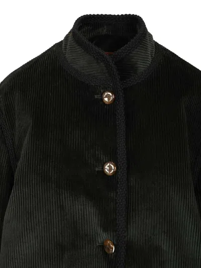 Blazé Milano Classic Touch Curly Jacket Jackets Green In Black