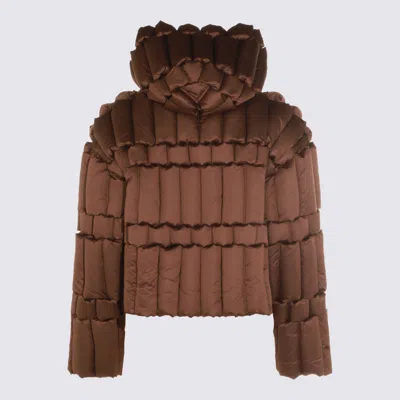 Raxxy Puffer Jacket In Brown