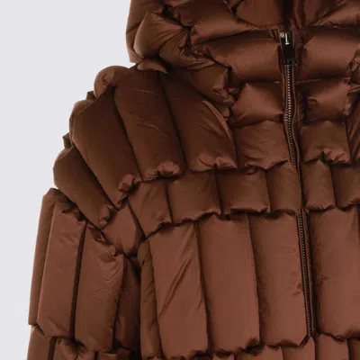 Raxxy Puffer Jacket In Brown