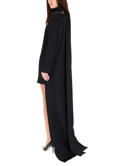 Tom Ford Sophisticated Mini Dress Back Drape In Black