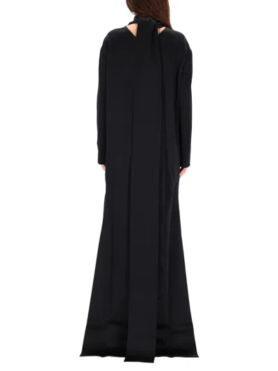 Tom Ford Sophisticated Mini Dress Back Drape In Black