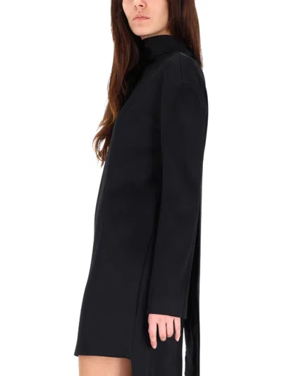 Tom Ford Sophisticated Mini Dress Back Drape In Black