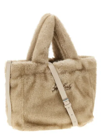 Mc2 Saint Barth Colette Soft Fur Hand Bags Beige