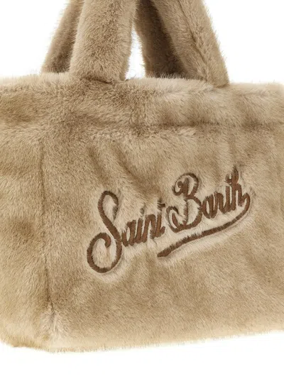 Mc2 Saint Barth Colette Soft Fur Hand Bags Beige