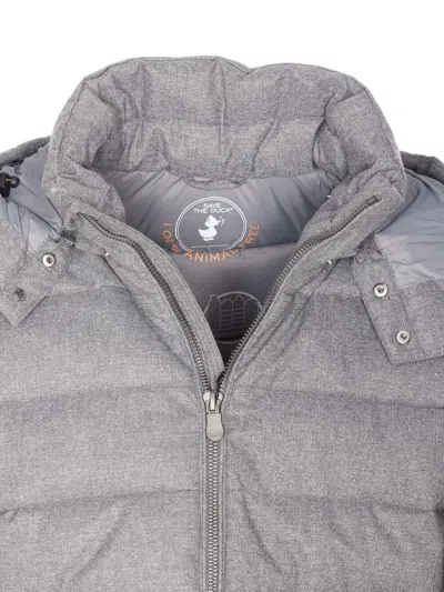 Save The Duck Constantin Flannel-effect Puffer Jacket Clothing In Gray