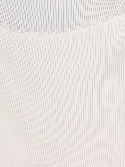 Chloé Cotton Tank Top In White
