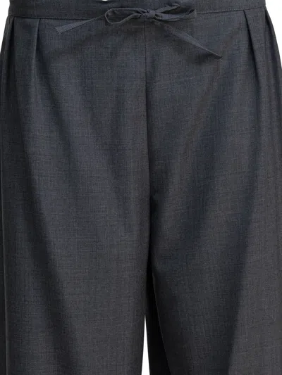 Loulou De Saison Cove Lds Trousers Grey In Gray