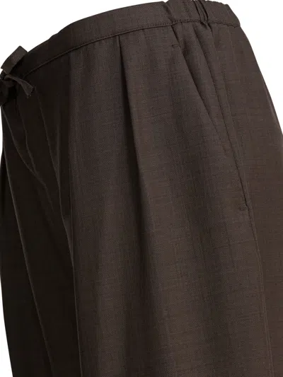 Loulou De Saison Drawstring Trousers In Brown