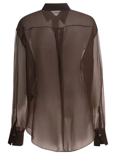 Brunello Cucinelli Crispy Shirts Brown