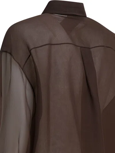 Brunello Cucinelli Crispy Shirts Brown
