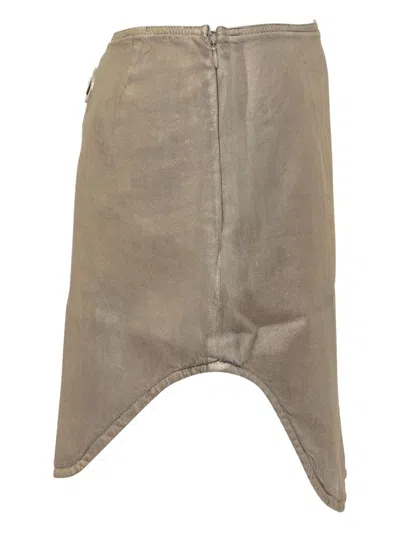Diesel Denim Mini Skirt In Brown