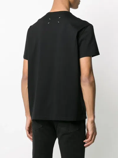 Maison Margiela Distorted Logo T-shirt In Black