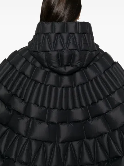 Raxxy Down Cape In Black