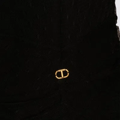 Twinset Dresses Blacks And Greys In Black