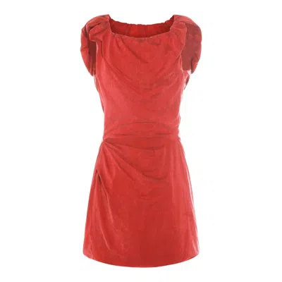 Vivienne Westwood Mini Ginnie Amber Jersey Dress In Red