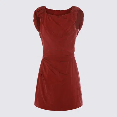Vivienne Westwood Red Mini Dress In Black