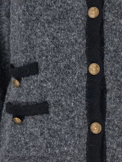 Semicouture Grey 'dulcinea' Cardigan In Gray