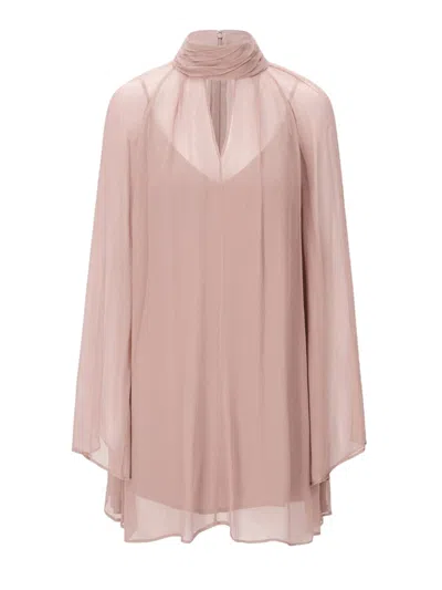 Staud Esther Mini Dress In Taupe In Pattern