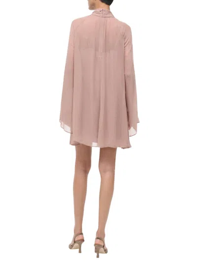 Staud Esther Mini Dress In Taupe In Pattern