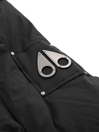 Moose Knuckles Cloud 3q Black Padded Parka In Metal