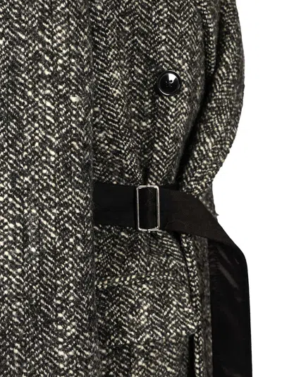Isabel Marant Ezzia-gd Boyish Buckle Coat Blazer Coats Black In Gray