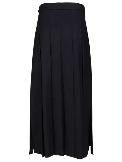 Weekend Max Mara Fastoso Gonna Lunga Kilt Blu Skirts Blue In Black