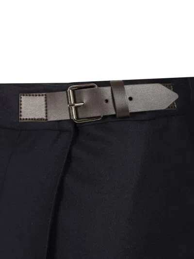 Weekend Max Mara Fastoso Gonna Lunga Kilt Blu Skirts Blue In Black